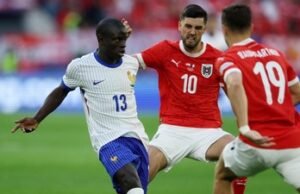 N’Golo Kante Bermain di Laga Austria vs Prancis