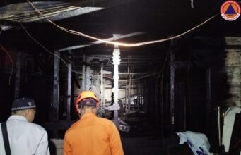 Kebakaran Di Kamar Petugas Vihara Duta Prabha Banjarmasin