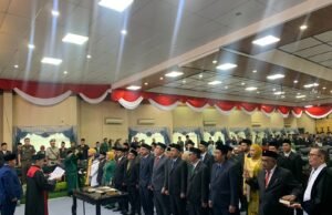 Sebanyak 45 Anggota DPRD Kota Banjarmasin Periode 2024-2029 Dilantik
