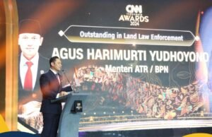 Gebuk Mafia Tanah-Selamatkan Kerugian Rp5,71 T, AHY Raih Penghargaan Outstanding in Land Law Enforcement