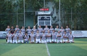 Laga Fun Match! Tim OJK Kalsel dan FWE Berakhir Imbang