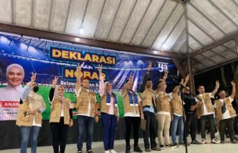 Relawan Urban Rangers Resmi Dideklarasikan, Siap Galang Dukungan Anak Muda Untuk Yamin-Ananda di Pilkada Banjarmasin