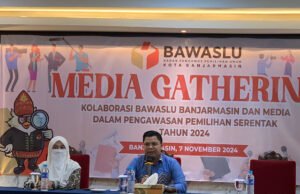 Bawaslu Banjarmasin Gelar Media Gathering Untuk Sukseskan Pemilihan Serentak Tahun 2024