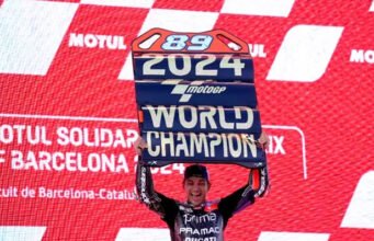 Jorge Martin Selebrasi Ala Terminator saat Raih Gelar Juara Dunia MotoGP 2024