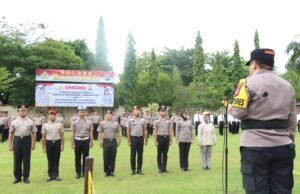 Puluhan Personel Polres Banjarbaru Naik Pangkat