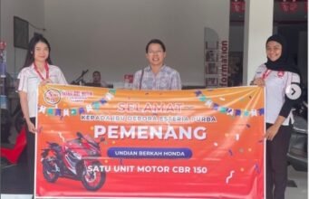 Pemenang Undian Berkah Dari Honda Dapatkan CBR150 dari Satrio Biru Motor