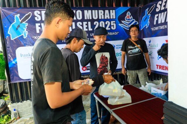 Didukung Honda Trio Motor, FWE Kalsel Sukses Gelar Sembako Murah dan Gratis di Tahun 2025. Foto Dok Ist