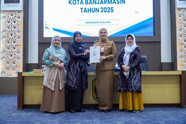 Hj Neli Listriani Buka Musda XI GOW Kota Banjarmasin, Hj Ananda Terpilih sebagai Ketua Periode 2025–2030. Foto Dok Istimewa