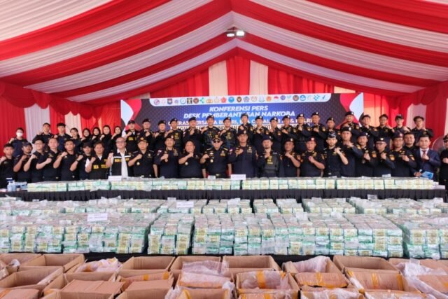 Barang bukti sabu 2 ton yang diamankan dari perairan Kepulauan Riau dalam temuan penyelundupan sabu terbesar sepanjang sejarah-Dok Ditjen Bea Cukai