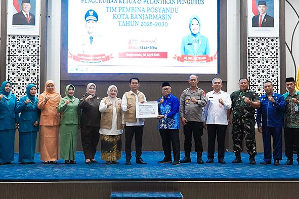Wali Kota Banjarmasin, H. Muhammad Yamin HR, menegaskan bahwa Posyandu bukan sekadar pelengkap dalam pelayanan masyarakat, melainkan menjadi ujung tombak perubahan sosial di tingkat kelurahan. Foto Dok Istimewa