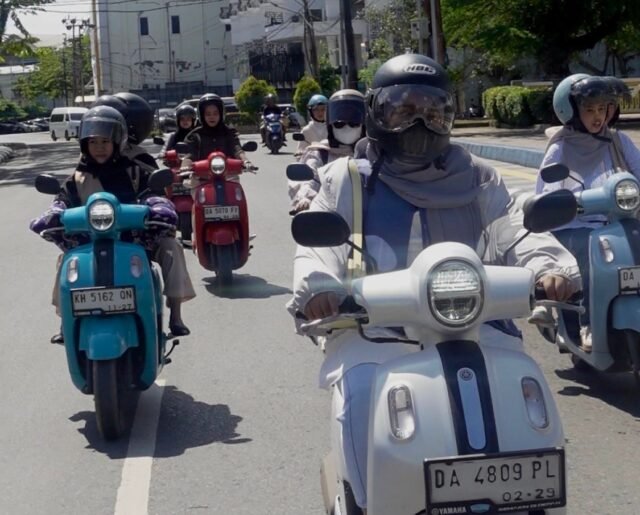 Rolling City Yamaha Fazzio tunjukkan gaya di jalanan Banjarmasin lewat Rolling City -Foto dok Istimewa