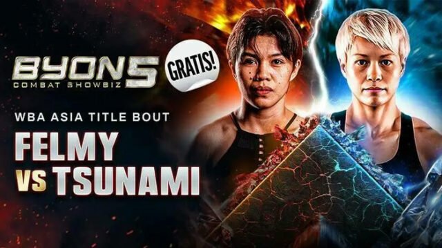 Petinju putri kebanggaan Indonesia, Felmy Sumaehe, harus mengakui keunggulan lawannya, Tenkai Tsunami dari Jepang, dalam pertarungan sengit di Byon Combat Showbiz Vol. 5