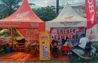 Honda Grebek Kampung, Trio Motor Bawa Servis dan Motor Listrik Langsung ke Warga Sampit