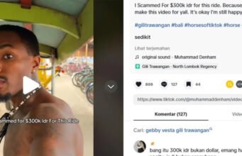 Cuma 5 Menit Naik Delman, Turis Asing Merasa Ditipu Rp300 Ribu di Gili Trawangan