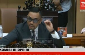 Ahmad Sahroni Minta KPK Izin ke Partai Sebelum Tangkap Kader Korupsi Wakil Ketua Komisi III DPR RI Ahmad Sahroni. (YouTube TVR Parlemen)