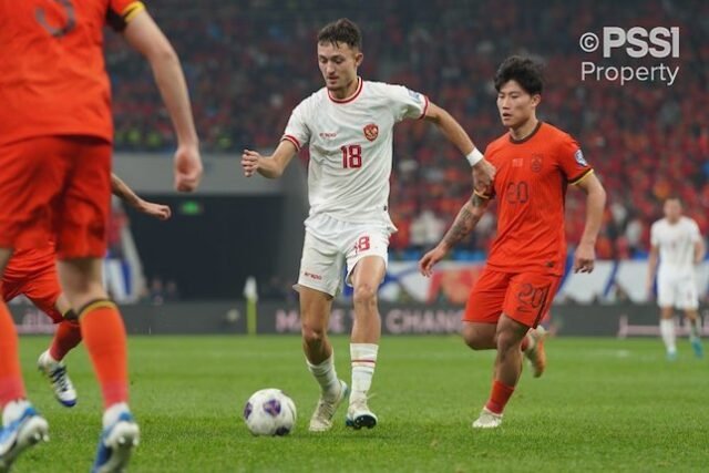 Aksi Ivar Jenner pada laga Timnas Indonesia lawan China di Kualifikasi Piala Dunia 2026 Zona Asia (c) Media PSSI Aksi Ivar Jenner pada laga Timnas Indonesia lawan China di Kualifikasi Piala Dunia 2026 Zona Asia (c) Media PSSI