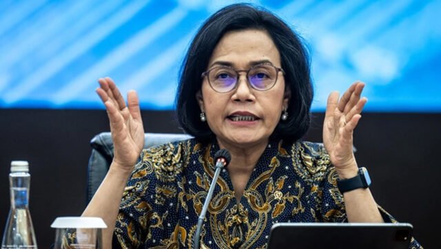 Menteri Keuangan Sri Mulyani memberikan pemaparan pada konferensi pers APBN KiTa di Kantor Kementerian Keuangan, Jakarta, Jumat (23/5/2025). Foto: ANTARA FOTO/Bayu Pratama S Menteri Keuangan Sri Mulyani memberikan pemaparan pada konferensi pers APBN KiTa di Kantor Kementerian Keuangan, Jakarta, Jumat (23/5/2025). Foto: ANTARA FOTO/Bayu Pratama S