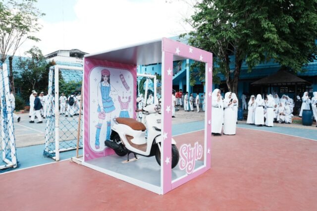 Special Display Honda Stylo di SMAN 2 Banjarmasin Disambut Meriah. Foto Dok Trio Motor