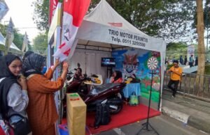 PT Trio Motor Meriahkan Merdeka Exhibition di Siring 0 KM Banjarmasin Booth Honda Jadi Magnet di Merdeka Exhibition, Trio Motor Suguhkan Dartboard & Souvenir Untuk Pengunjung. Foto Dok Trio Motor