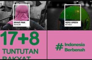 “Brave Pink” dan “Hero Green”: Simbol Perlawanan Baru dari Jalanan Indonesia Ramai-Ramai Pasang Foto Profil Brave Pink dan Hero Green di Medsos