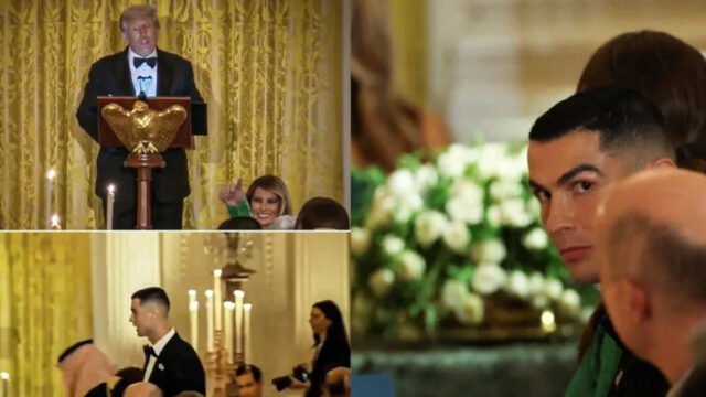 Ronaldo had dinner with US President Donald Trump Ronaldo had dinner with US President Donald Trump