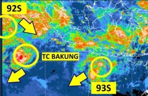 BMKG: Indonesia Dikepung Siklon Tropis Bakung dan Dua Bibit Siklon BMKG: Indonesia Dikepung Siklon Tropis Bakung dan Dua Bibit Siklon
