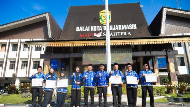 Pemkot Banjarmasin tegaskan komitmen peningkatan profesionalisme ASN pada HUT KORPRI ke-54 dengan fokus responsivitas, digitalisasi, dan pelayanan publik.. Foto Dok Istimewa