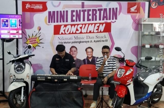 Showroom Event Mini Entertain Ramaikan Trio Motor Palangkaraya