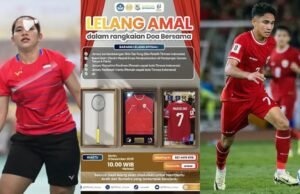Atlet Indonesia Lelang Barang Bersejarah untuk Korban Bencana Sumatra: Solidaritas yang Lebih Besar dari Sekadar Olahraga Jersey Marselino Ferdinand Sampai Raket Leani Ratri Ikut Dilelang. (Sumber: Instagram/@official_unesa)