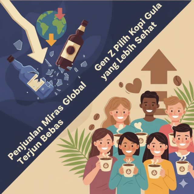 penjualan miras global menurun akibat gen z beralih ke kopi gula aren