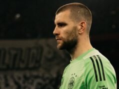 Debut Gemilang Maarten Paes Bersama Ajax Amsterdam: Catatkan 7 Penyelamatan di Johan Cruyff ArenA Kiper Ajax dan Timnas Indonesia, Maarten Paes. (Ajax.nl)