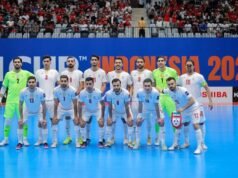 Perjuangan Luar Biasa! Timnas Futsal Indonesia Runner-Up Piala Asia 2026 Usai Drama Penalti Lawan Iran Timnas Futsal Iran saat bertemu Timnas Futsal Indonesia pada final Piala Asia Futsal 2026 di Indonesia Arena, Jakarta hari Sabtu (07/02/2026) malam WIB. (Bagaskara Lazuardi/Bola.com)