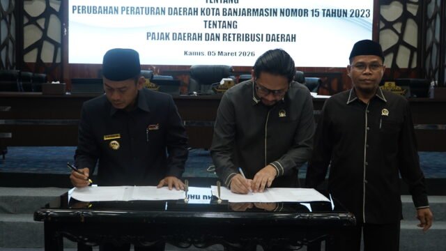 Pemko dan DPRD Banjarmasin Sepakati Perubahan Perda Pajak dan Retribusi. Foto Dok istimewa