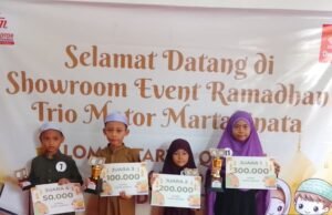 Trio Motor Martadinata Gelar Lomba Tartil Quran, Semarakkan Ramadan di Banjarmasin Generasi Muda Tampil Percaya Diri dalam Lomba Tartil Quran Honda. Foto Dok Istimewa
