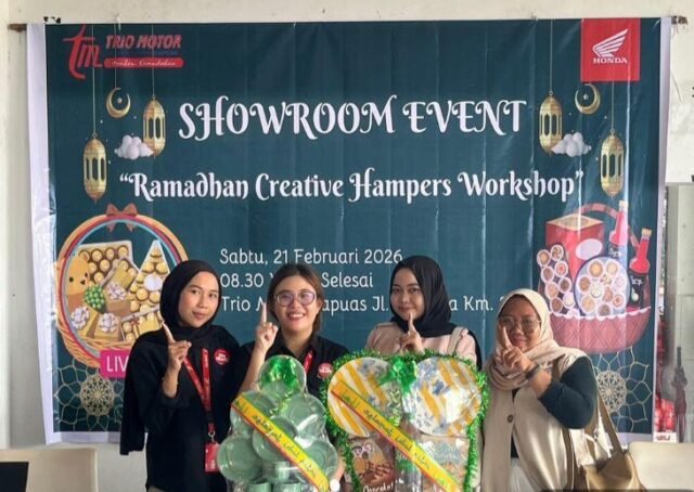 Kreativitas Ramadan Mengalir, Peserta Antusias Ikuti Hampers Workshop di Trio Motor Kapuas. Foto Dok istimewa Kreativitas Ramadan Mengalir, Peserta Antusias Ikuti Hampers Workshop di Trio Motor Kapuas. Foto Dok istimewa