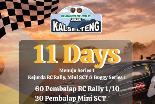Kejurda RC Rally 2026 Kalselteng Siap Digelar, Hadirkan 92 Pembalap dengan Format Lomba Kompetitif Kejurda RC Rally 2026 Kalselteng Siap Digelar