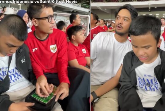 Momen Haru di GBK: Suporter Ajak Teman Disabilitas Nonton Timnas, Jadi “Teman Bisik” Sepanjang Laga Momen Haru di GBK: Suporter Ajak Teman Disabilitas Nonton Timnas, Jadi “Teman Bisik” Sepanjang Laga