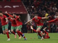 Geger! CAF Cabut Gelar Juara Senegal, Maroko Resmi Dinobatkan Sebagai Raja Afrika 2025 Selebrasi Maroko usai lolos ke final Piala Afrika 2025. (AFP/FRANCK FIFE)