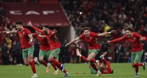 Geger! CAF Cabut Gelar Juara Senegal, Maroko Resmi Dinobatkan Sebagai Raja Afrika 2025 Selebrasi Maroko usai lolos ke final Piala Afrika 2025. (AFP/FRANCK FIFE)