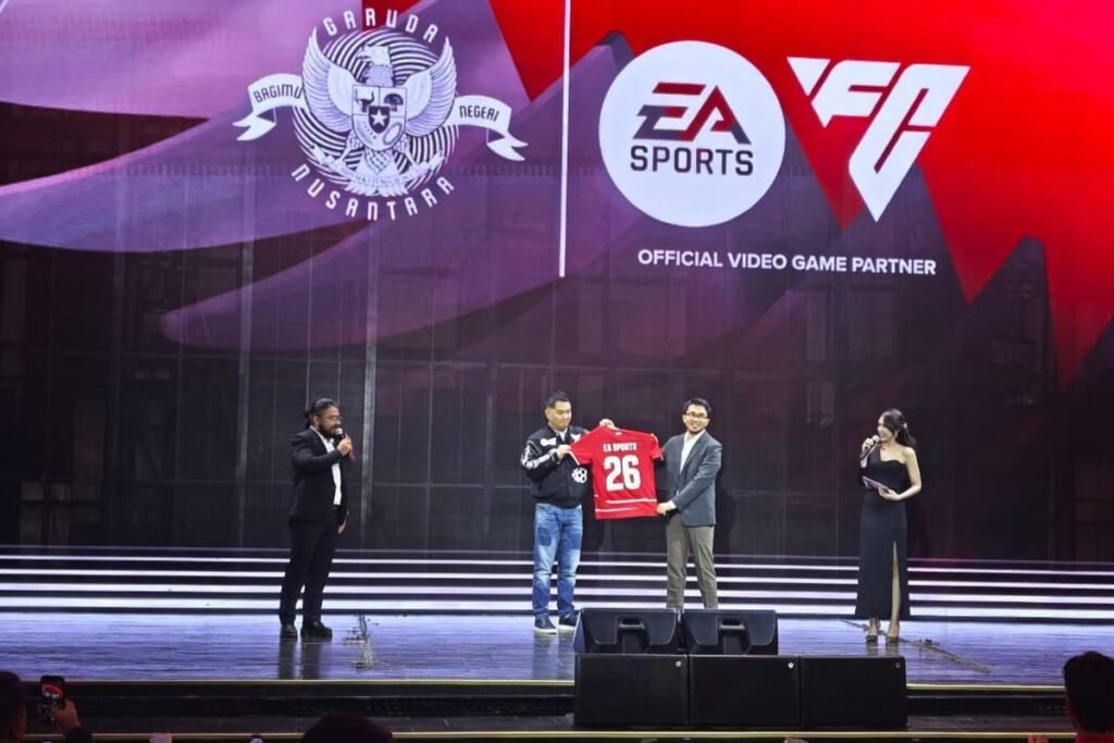 PSSI melalui PT GSI resmi bekerja sama dengan EA Sports FC, Timnas Indonesia hadir di gim mobile dan konsol(KOMPAS.com/Pratama Yudha)