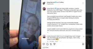 Viral Usai Protes Juri LCC MPR, Siswi SMAN 1 Pontianak Diundang ke Jakarta dan Ditawari Beasiswa ke China Panggilan video Ketua Komisi II DPR RI, Rifqinizamy dengan Siswi SMAN 1 Pontianak, Josepha soal Lomba Cerdas Cermat. Foto: Instagram bang.rifqy.mrk.