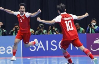 Ranking FIFA Timnas Futsal Indonesia Melejit ke Posisi 14 Dunia, Tertinggi Sepanjang Sejarah Timnas Futsal Indonesia mengukir sejarah dengan menembus posisi empat besar Asia. (ANTARA FOTO/Asprilla Dwi Adha)