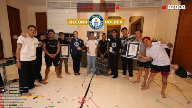 Marapthon AAA Clan Pecahkan Dua Rekor Dunia Guinness di Live Streaming YouTube. Foto Dok Channel Youtube YB