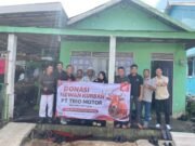 PT Trio Motor Honda Tebar Kepedulian Lewat Penyaluran Hewan Kurban di Langgar Daruth Thalibin Gambut PT Trio Motor Salurkan Hewan Kurban ke Langgar Daruth Thalibin Gambut. Foto Dok istimewa