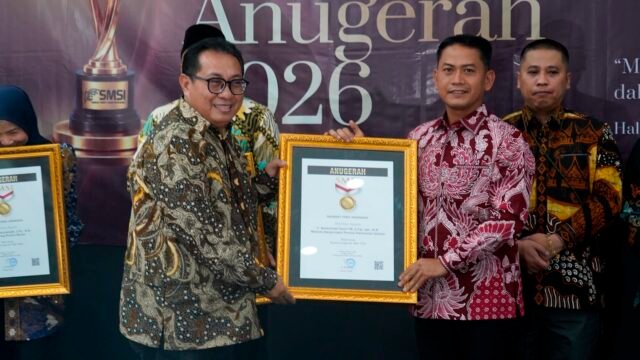 Raih Anugerah Sahabat Pers SMSI 2026, Wali Kota Yamin: Media adalah Mata dan Telinga Kepala Daerah. Foto Dok istimewa