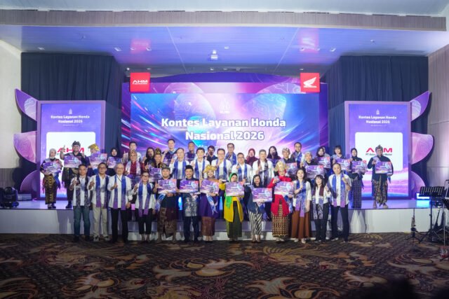 Enam perwakilan PT Trio Motor pada Kontes Layanan Honda Nasional 2026. Foto Dok Istimewa Enam perwakilan PT Trio Motor pada Kontes Layanan Honda Nasional 2026. Foto Dok Istimewa