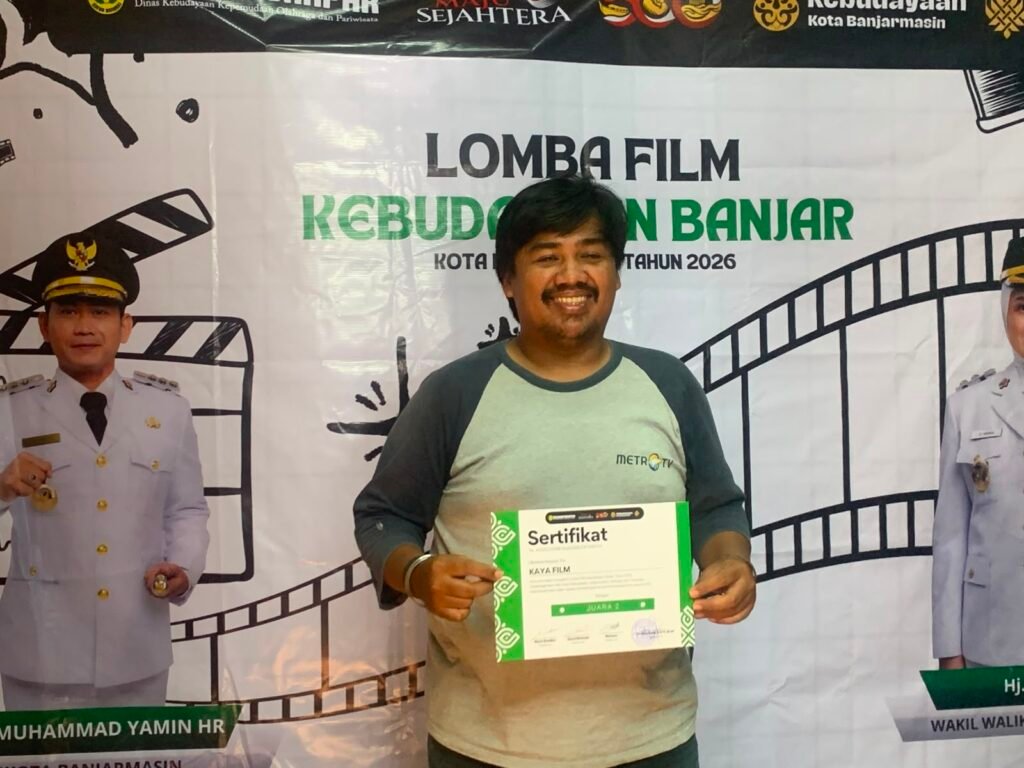 Setelah meraih Juara II Lomba Film Kebudayaan Banjar 2026, Kaya Films berkomitmen untuk terus memproduksi karya yang mengangkat cerita dan budaya lokal. Foto Dok Istimewa