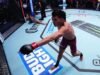 Dana White Tak Sabar Saksikan Debut Bilal Hasan di UFC: Selamat Datang! Petarung asal Amerika Serikat berdarah Indonesia Bilal Hasan (kanan) merayakan kemenangannya atas wakil India Mridul Saikia pada laga kelas terbang (flyweight) Dana White's Contender Series (DWCS) Season 10 di Meta APEX, Las Vegas, Nevada, Amerika Serikat, Selasa (11/8/2026) waktu setempat. (UFC)
