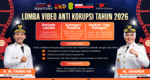 Pemko Banjarmasin Ajak Publik Lawan Korupsi Lewat Karya Video flyer Lomba Video Antikorupsi 2026. Foto Dok Instagram @inspektorat_kotabjm