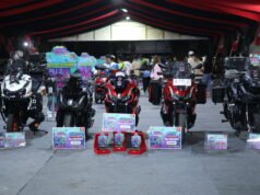 Honda Trio Motor Hadirkan Honda Modif Contest 2026, Ribuan Pengunjung Ramaikan Lapangan Murjani Deretan Motor Modifikasi Honda Mejeng di Honda Modif Contest 2026 Banjarbaru. Foto Dok Istimewa